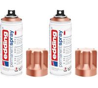 Edding 5200 Spray Permanente, Rame Prezioso Opaco, 200 Ml, Vernice Acrilica Premium per Dipingere e Decorare Vetro, Metallo, Legno, Ceramica, Plastica, Tela, Smalto Acrilico, Vernice Spray
