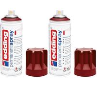 Edding 5200 Spray Permanente, Rosso Porpora Opaco, 200 Ml, Vernice Acrilica Premium per Dipingere e Decorare Vetro, Metallo, Legno, Ceramica, Plastica, Tela, Smalto Acrilico, Vernice Spray