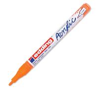 edding Marcatore acrilico 5300 – punta tonda 1-2 mm, arancio fluorescente, impermeabile, 1 marcatore