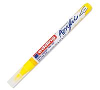 edding 5300 Marcatore Acrilico Fine, Giallo, 1 Marcatore a Vernice Acrilica Waterproof, Punta Tonda 1-2Mm, Pennnarello Acrilico per Disegno Su Tela, Carta, Legno, Marcatore Acrilico per Ciotoli