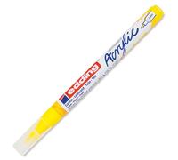 edding 5300 Marcatore Acrilico Fine, Giallo, 1 Marcatore a Vernice Acrilica Waterproof, Punta Tonda 1-2Mm, Pennnarello Acrilico per Disegno Su Tela, Carta, Legno, Marcatore Acrilico per Ciotoli