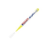 edding 5300 Marcatore Acrilico Fine, Giallo Fluorescente, 1 Marcatore a Vernice Acrilica Waterproof, Punta Tonda 1-2Mm, Pennnarello Acrilico per Disegno Su Tela, Carta, Legno, per Ciotoli