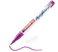 edding 5300 Marcatore Acrilico Fine, Viola, 1 Marcatore a Vernice Acrilica Waterproof, Punta Tonda 1-2Mm, Pennnarello Acrilico per Disegno Su Tela, Carta, Legno, Marcatore Acrilico per Ciotoli