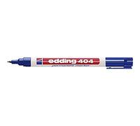 Marcatore permanente punta fine Edding 404 - 530895 Marcatore blu con punta fine permanente con tratto 0,75 mm e punta da 0.75 mm tonda in confezione da 1 Pz.