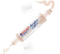 edding 5400 Pennarello Acrilico 3D Double Liner, Beige Caldo, 1 Tubetto di Vernice Acrilica, Doppia Punta 2-3,5-10Mm, Pittura Acrilica per Tele, Tavole, Legno, Colori Impermeabili di Alta Qualità