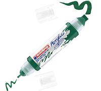 edding 5400 Pennarello Acrilico 3D Double Liner, Verde Muschio-1 Tubetto di Vernice Acrilica, Doppia Punta 2-3,5-10Mm, Pittura Acrilica per Tele, Tavole, Legno, Colori Impermeabili di Alta Qualità
