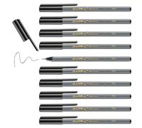 edding 55 - Fineliner, 10 pezzi, colore: Nero