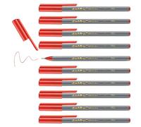 edding 55 Fineliner - Conf. 10 pz. - Colore rosso