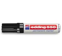 EDDING 550 MARKER permanente - Punta tonda - tratto tratto 3 e 4 mm.- ricaricabile - asciugatura rapida - colore nero NEW