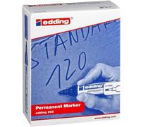 Edding 550 Scatola da 10 pennarelli permanenti blu