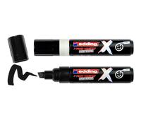 edding X Multi Marker Set Black & White Color Set - 2 pennarelli acrilici - Punta a scalpello 2-10 mm - Pennarelli acrilici per disegnare su t-shirt, sneakers, custodie per telefono e altro ancora