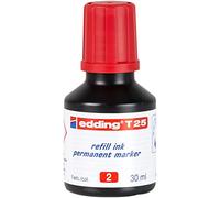 Edding 720217 - Bottiglia d'inchiostro per Pennarello Edding 30ML rosso