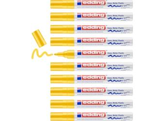 Edding 750 CR 10 pennarelli a vernice, colore: giallo