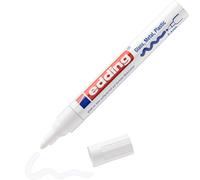 edding 750 Marcatore a Vernice Lucida, Bianco, 1 Pennarello, Punta Rotonda 2-4 M
