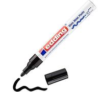edding 750 Marcatore a Vernice Lucida, Nero, Confezione Singola, Punta Rotonda 2-4 Mm, Pennarello Indelebile per Vetro, Pietra, Legno, Plastica, Carta, Impermeabile, Alta Copertura