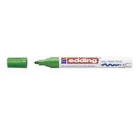 edding 750 Marcatore a Vernice Lucida, Verde, 1 Pennarello, Punta Rotonda 2-4 Mm, Pennarello Indelebile per Vetro, Pietra, Legno, Plastica, Carta, Impermeabile, Alta Copertura