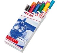 edding 750 Marcatori a Vernice Lucida, Multicolore, Set da 10, Punta Rotonda 2-4 Mm, Pennarello Indelebile per Vetro, Pietra, Legno, Plastica, Carta, Impermeabile, Alta Copertura