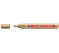 Marcatore permanente a vernice 750 - punta da 2,0 a 4,0mm - oro - Edding