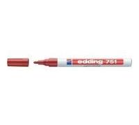 EDDING 750 pennarello a vernice 4-750-1-3002 larghezza tratto da 2 a 4 mm rosso NEW