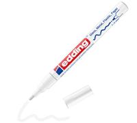 Edding 751 Marcatore a Vernice Lucida, Bianco, 1 Pennarello, Punta Rotonda 1-2 Mm, Pennarello Indelebile per Vetro, Pietra, Legno, Plastica, Carta, Impermeabile, Alta Copertura