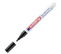 edding 751 Marcatore a Vernice Lucida, Nero, 1 Pennarello, Punta Rotonda 1-2 Mm, Pennarello Indelebile per Vetro, Pietra, Legno, Plastica, Carta, Impermeabile, Alta Copertura