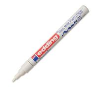 edding 753 pennarello indelebile per calligrafia a vernice lucida - bianco - 1 pennarello - punta calligrafica 1-2,5 mm - impermeabile, altamente coprente - scrapbooking, scrittura a mano