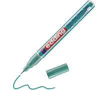 edding 780 Marcatore a Vernice Lucida, Verde Metallizzato, 1 Pennarello, Punta Rotonda Extra-Fine 0,8 Mm, Impermeabile, Altamente Coprente, Bullet Journals, Hand Lettering