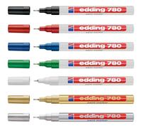 Edding 780 Pittura Evidenziatore Pallottola Punta 0.8mm - Impermeabile - Buy 3