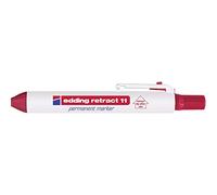 Edding 800 Marcatore Permanente, Rosso, 1Pz, Punta a Scalpello 4-12 Mm, Impermeabili, ad Asciugatura Rapida e a Prova Di Sbavature, per Cartone, Plastica, Legno, Metallo, Vetro e Tessuto