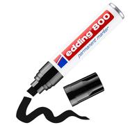 edding 800 permanent marker - black - 1 pen - chisel nib 4-12 mm - for bold mark