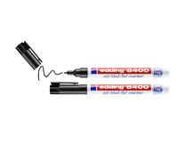 Edding 8400 2 Pennarelli Indelebili Punta Fine 0,5-1mm Per CD DVD Blu-ray Pennarelli Neri Senza Solventi Per Scrivere Su Dischi Archiviazione Dati Sicura Alta Qualità Made in Germany