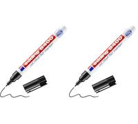 Edding 8400 CD/DVD/BD Marker - 1 penna - pennino rotondo fine 0,5-1 mm - per etichettatura permanente di CD, DVD e dischi Blu-Ray (Confezione da 2)