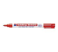 Edding 8400 Pennarello per CD/DVD/BD, ca. 0,5 - 1 mm, colore Rosso