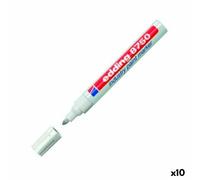 Edding Industry - Set di 10 pennarelli indelebili a punta tonda 2 a 4 mm bianco