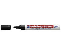 edding 8750 - Pennarello per vernice industriale, 2-4 mm, colore: Nero