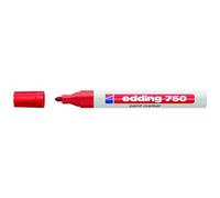 Marcatore permanente Edding 750 Rosso (10 Unità)