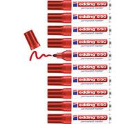 Edding Cf10marcatore Perman 550 Rosso 04: 10 penne - rosso