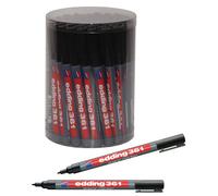 Edding CP51 361 Pennarello per Lavagna Nero Confezione da 50