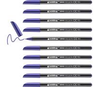 Edding E-1200 - Set di 10 pennarelli per colorare a punta conica 0,5 A 1 mm viol