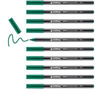Edding e-1300 - Set di 10 pennarelli per colorare a punta tonda 2 mm verde-1 un