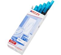 edding e-1340 - Set di 10 pennarelli da colorare con punta flessibile, colore: Azzurro