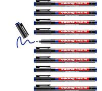 Edding e-142 M 1.0 - Pennarelli indelebili per retroilluminazione, 1 mm, 10 pezzi, colore: Blu