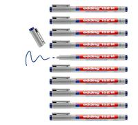 Edding e-152 M 1.0 - Confezione di 10 pennarelli cancellabili per la Overhead 1 mm blu