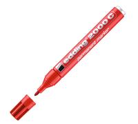 EDDING - E-2000C 002 - Marcatore permanente 2000C - punta conica - da 1,5 a 3 mm - rosso - Edding - 27466 - Conf. da 10 Pz. - E-2000C 002