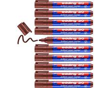 Edding E-30 - Set di 10 pennarelli a punta tonda 1,5 A 3 mm marrone
