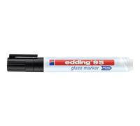 Edding e-95 4-95001 Pennarello per vetro nero da 1,5 mm, 3 mm, 1 pezzo