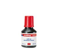 EDDING - E-T25 002 - Ricarica Inchiostro marcatore permanente T25 - 30ml - rosso - Edding - 73447 - Conf. da 1 Pz.