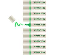 Edding Ecoline 24-Evidenziatore, colore: nero 2-5mm verde chiaro, 10 Pezzi-1 uni