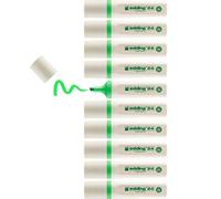 Edding Ecoline 24-Evidenziatore, colore: nero 2-5mm verde chiaro, 10 Pezzi