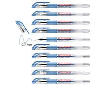 edding Gelroller, 4-2185003 - Roller a Inchiostro Gel a punta, 10 Pezzi, blu